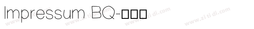 Impressum BQ字体转换